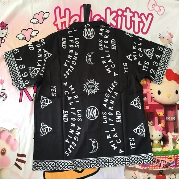 Amiri Bandana Print Black Short Sleeve Shirt - Picture 6 of 7